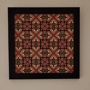 Vibrant Geometric Framed Art